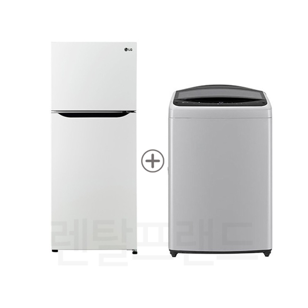 렌탈,가전렌탈,LG헬로렌탈,스마트렌탈,렌탈프랜드,[결합 패키지 상품] LG 세탁기렌탈 냉장고렌탈 인버터 통돌이 세탁기 17kg + 일반형 2도어 냉장고 189리터 (T17DX3A+B182W13) 등록비 전액지원 가격비교 가전제품렌탈 전자제품렌탈